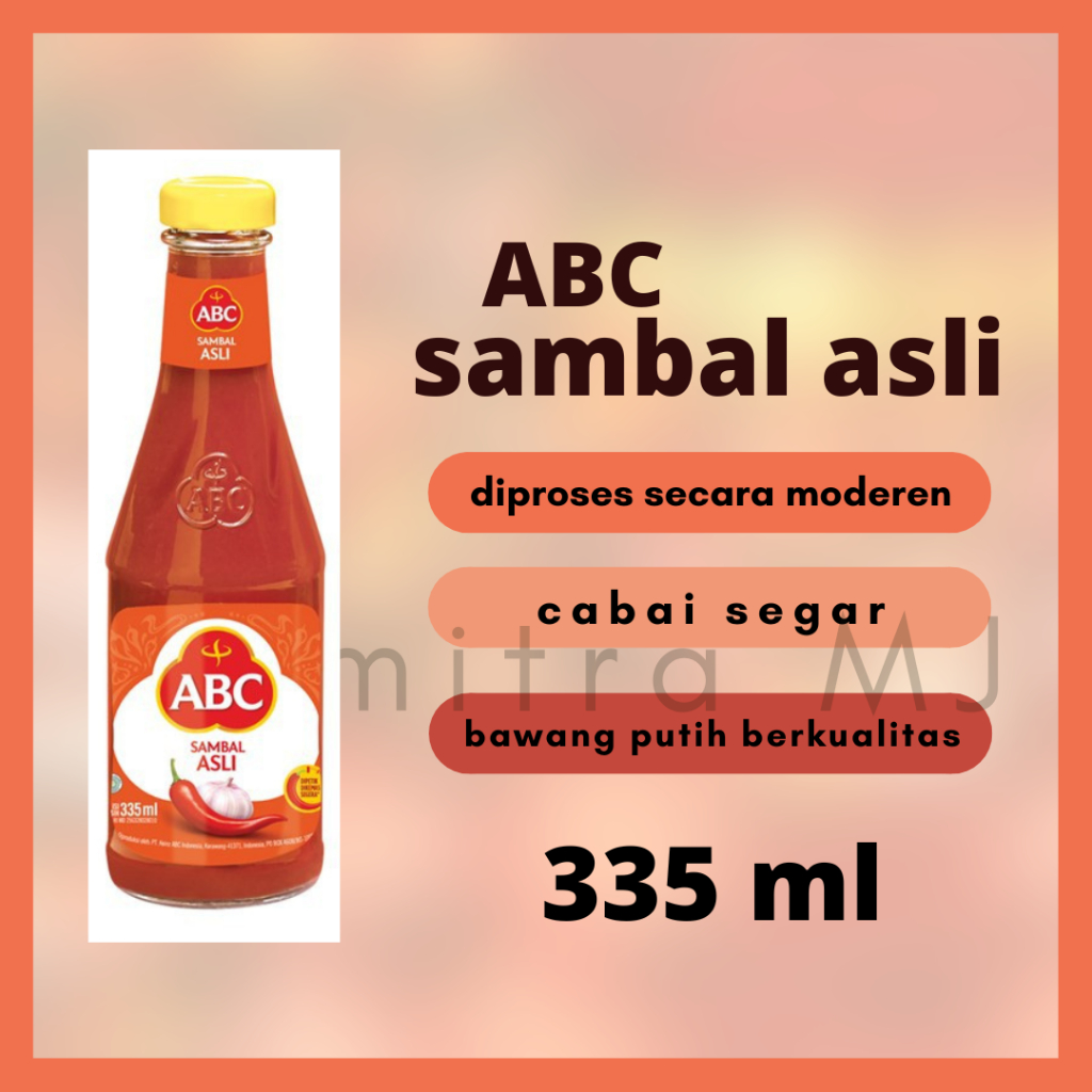 

ABC Sambal Asli (335 ml) | Saus Cabai Botol Kaca