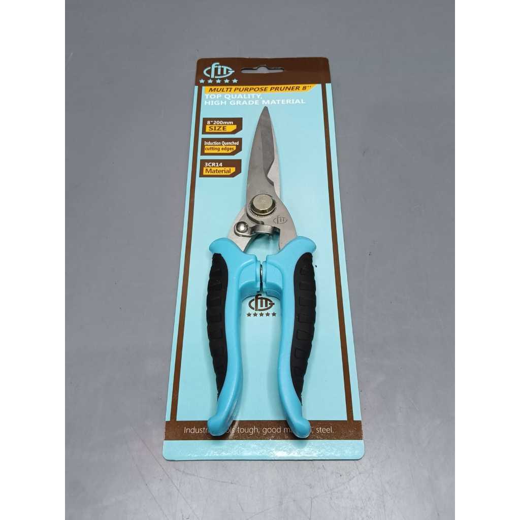 

Gunting Dahan 8 Inch FIT Serbaguna / Gunting Multi Purpose Prunner Fit