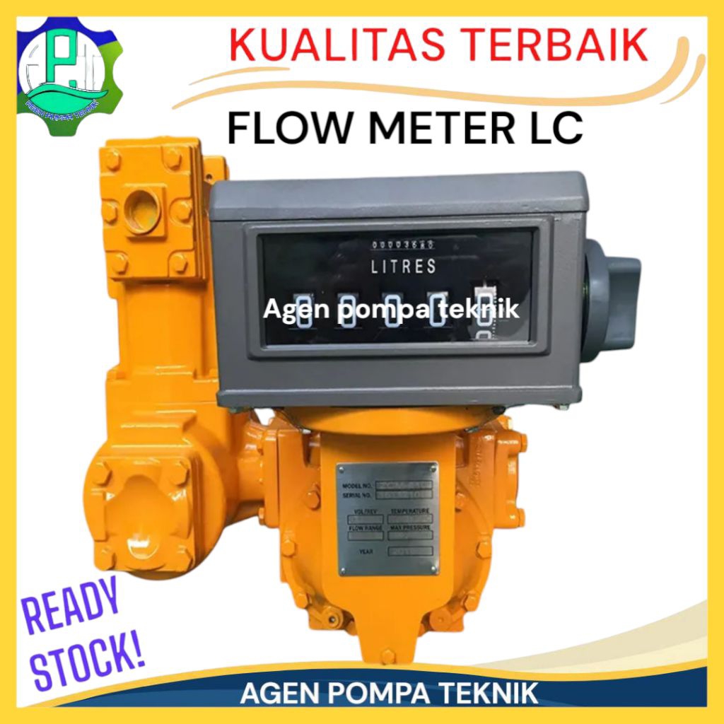 flow meter industri Flowmeter LC 1,5inch 225LPM Flow Meter Solar/Oli
