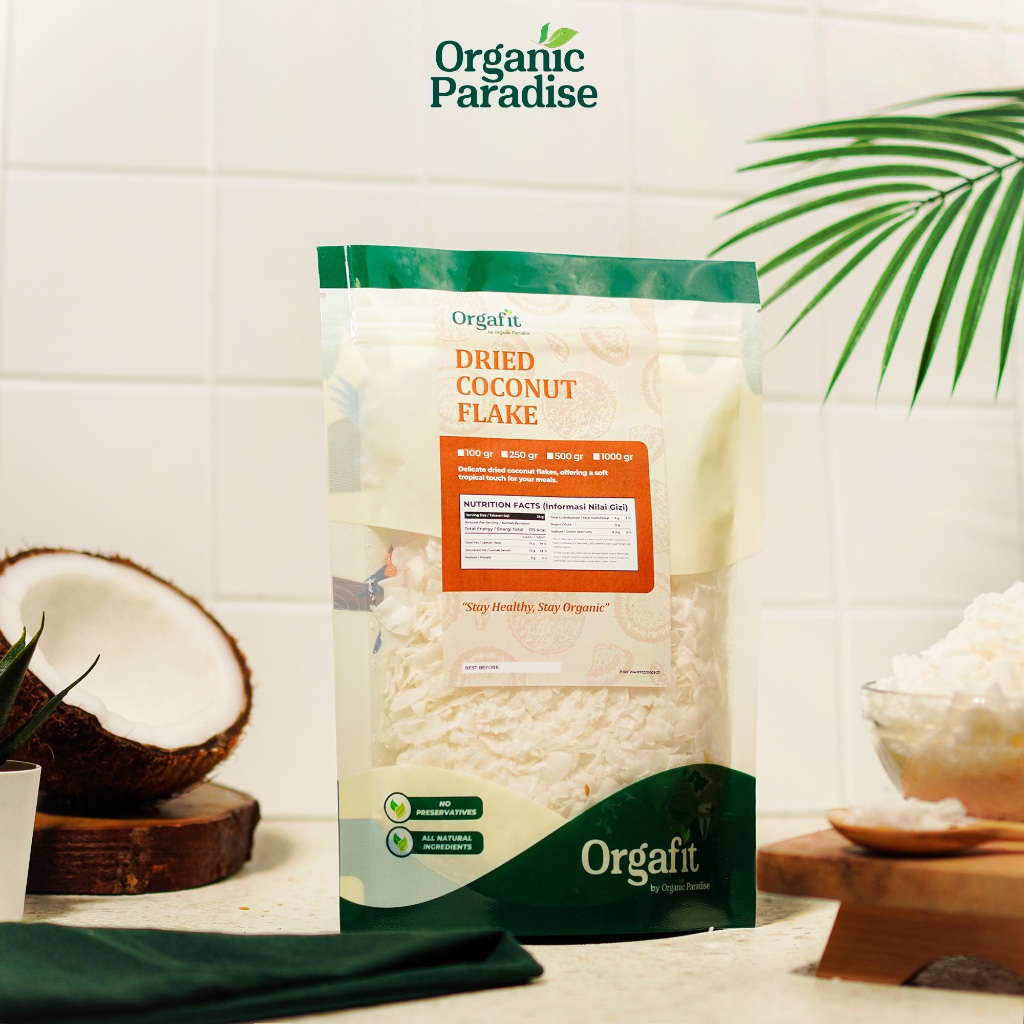 

Coconut Flakes 100 gram / Kelapa Parut Kering 100 gr Premium Organic Paradise