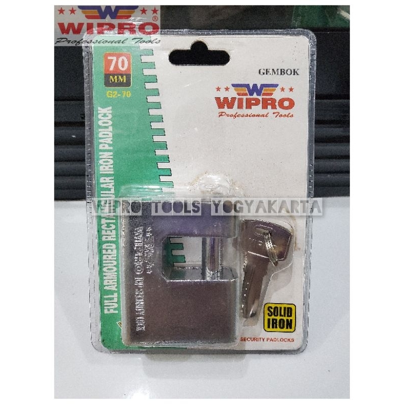 Wipro Gembok Samping 70MM / Gembok Rumah / Gembok Pagar / Gembok Pintu / Gembok Ruko / Gembok Anti M