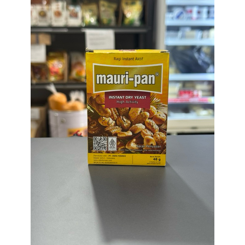 

MAURIPAN INSTANT DRY YEAST / Ragi instant kering (4x12gr) 48gr