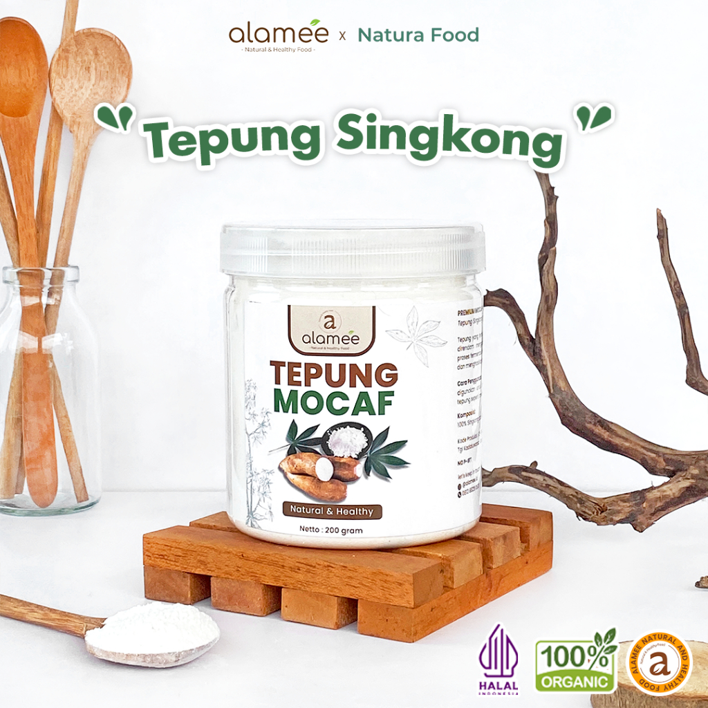 

ALAMEE Tepung Mocafine Gluten Free Tepung Singkong Sehat Rendah Gula High Fiber 200gr