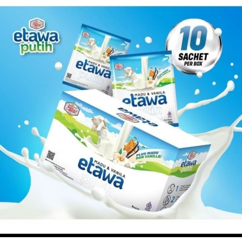 

Susu kambing etawa Ratu lebah/ Etawa putih madu & vanilla 10 sachet