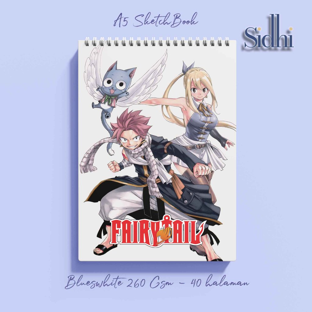 

Sidhi Premium Buku Sketsa Fairy Tail - Natsu Team