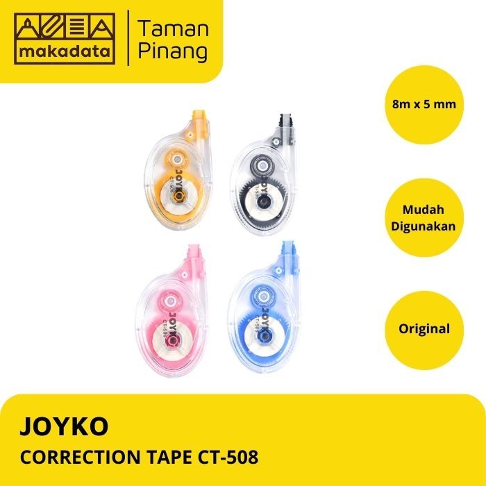 

JOYKO CORRECTION TAPE / STIPO KERTAS / TIPE X CT-508 (1 PCS)