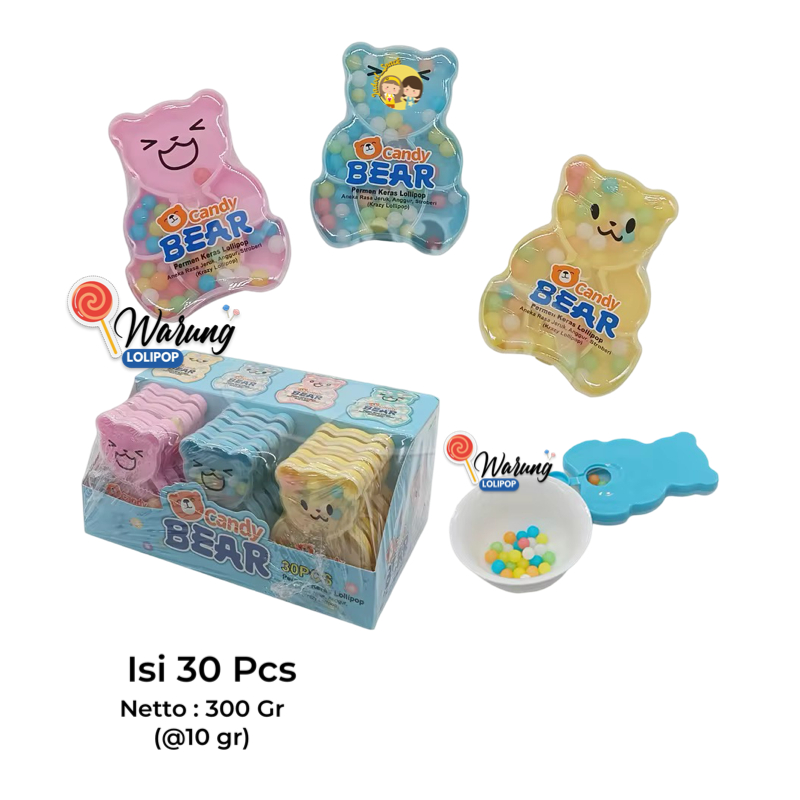 

Permen Beruang 30 X 10 Gr Candy Bear Rasa Buah Candy Beruang by Warung Lolipop