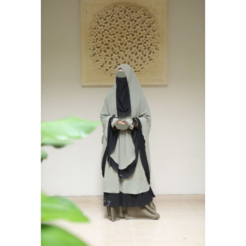 Set Gamis muslimah Summer Ied series By Gerai Amey/Albeera