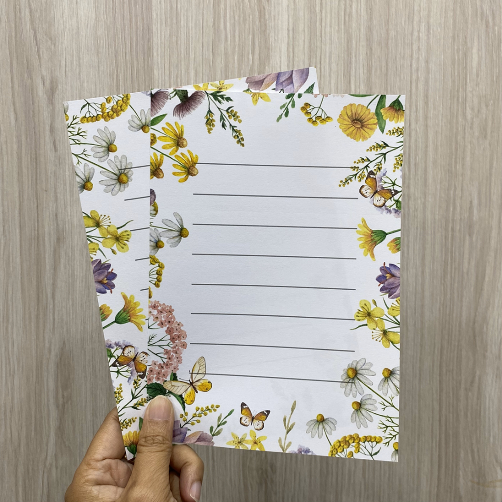 

Kertas Surat Aesthetic Pastel Vintage Untuk Ucapan Surat Menyurat Ukuran 13,5 x 19,5 cm