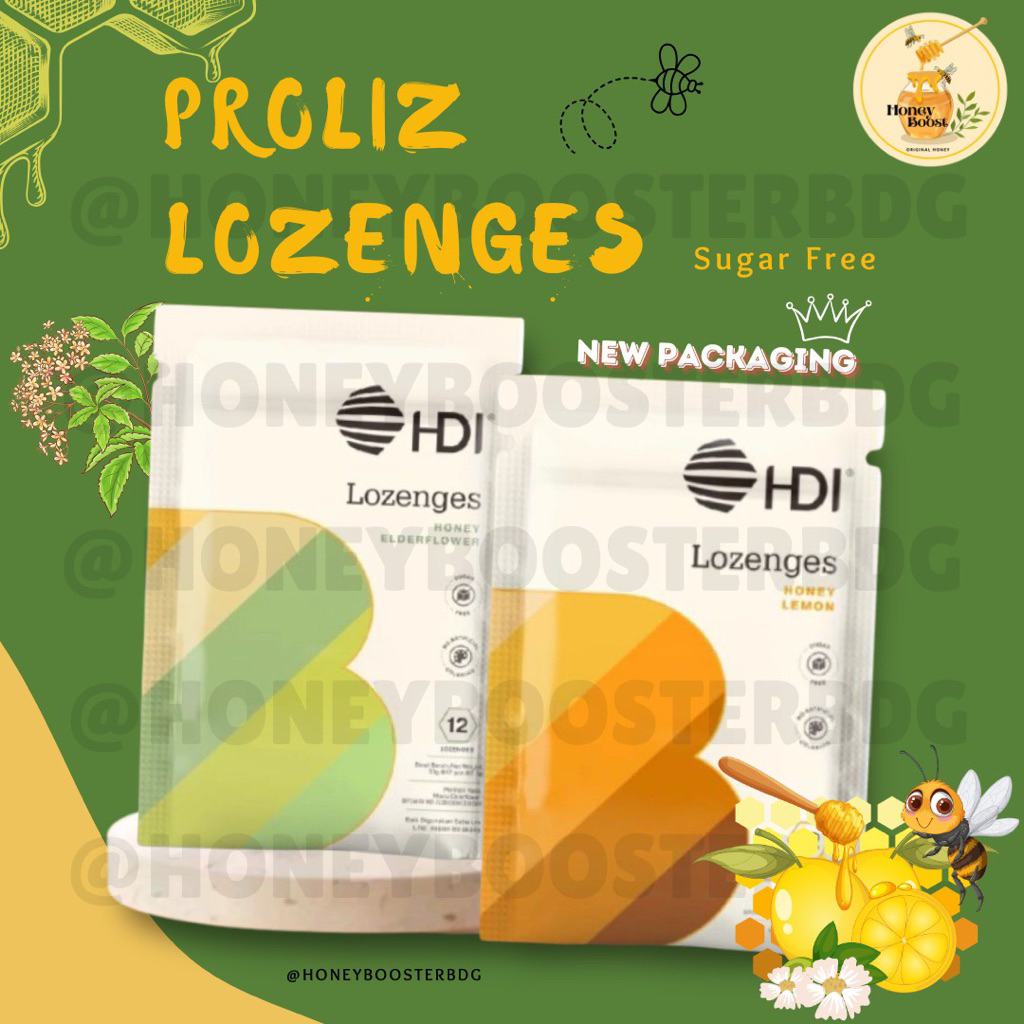 

Permen Madu Proliz Lozenges Honey Lemon Exp 2027 / Honey Elderflower 100% ORIGINAL