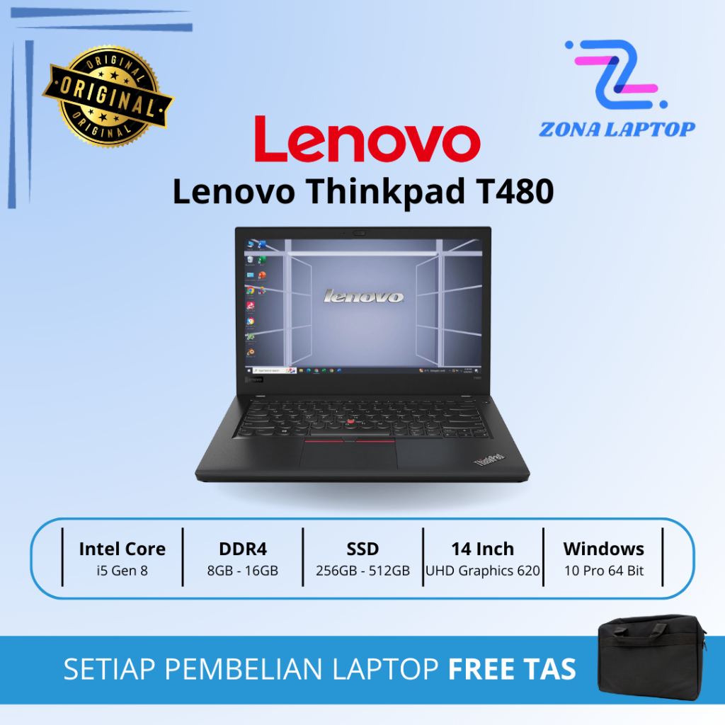 Lenovo Thinkpad T480 / T480s / T490 / T490s | i5 / i7 Gen 8 SECOND | MURAH | BERKUALITAS