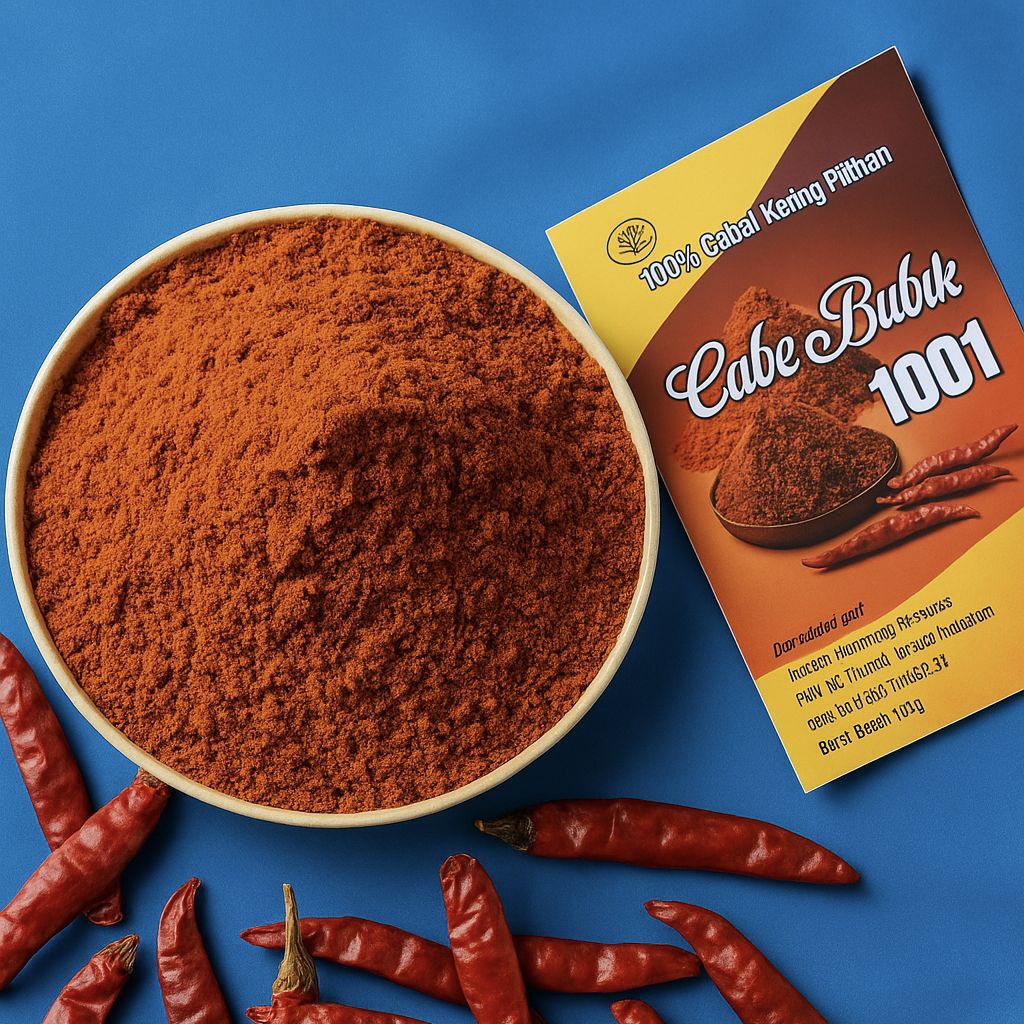 

Cabe Bubuk Halus 500gram – Pedas Nendang, Kualitas Premium