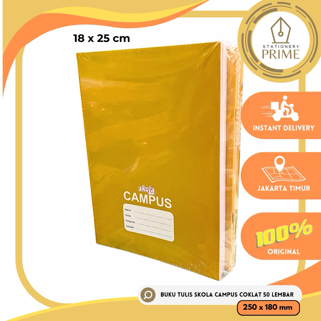 

Buku Tulis SKOLA CAMPUS 50 Lembar by SiDU ( 1 Pack isi 10 Buku )