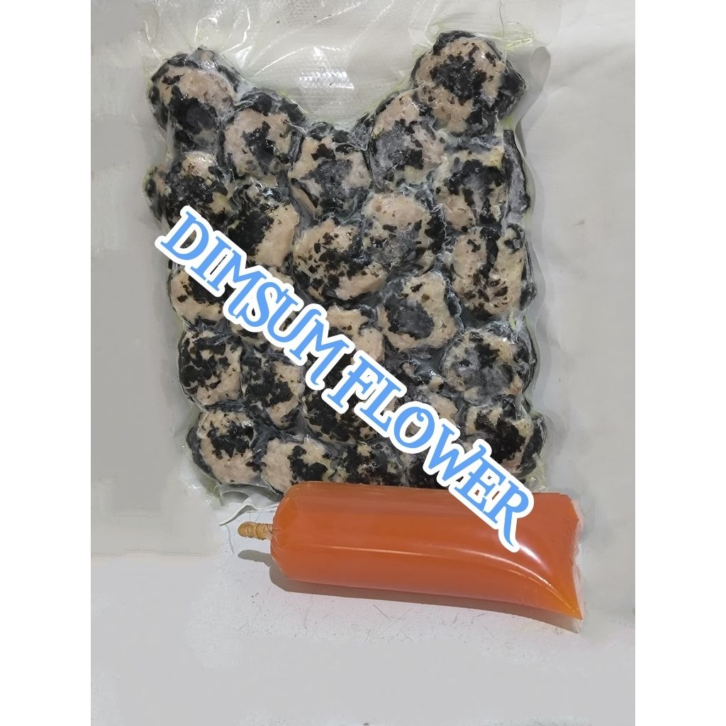 

Dimsum ayam nori isi 25 pcs kemasan vacuum plus saus