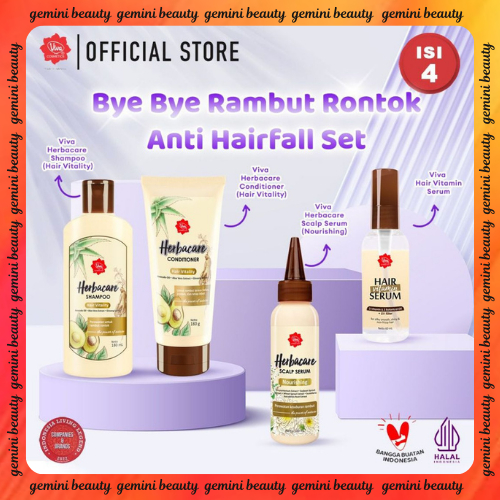 [PROMO] Paket Viva Herbacare Anti Hairfall Set (Perawatan Rambut Rontok)