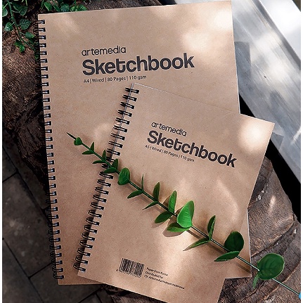 

KODE G86S Buku Sketsa Artemedia Sketchbook Wired A4 Craft Cover Jilid Spiral
