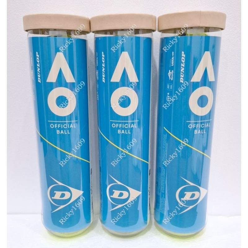 Bola Tenis Dunlop Australian Open - Bola Tenis Dunlop Ao (Premium Tennis Balls) Original Dunlop Made