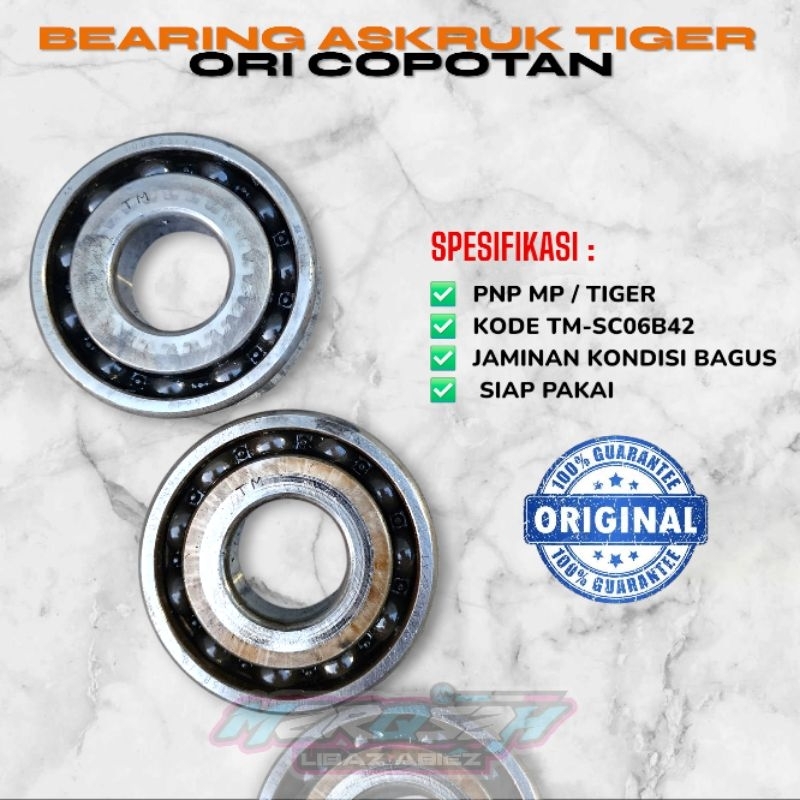 Bearing askruk tiger ori copotan Laker askruk tiger revo marqsah libaz abiez
