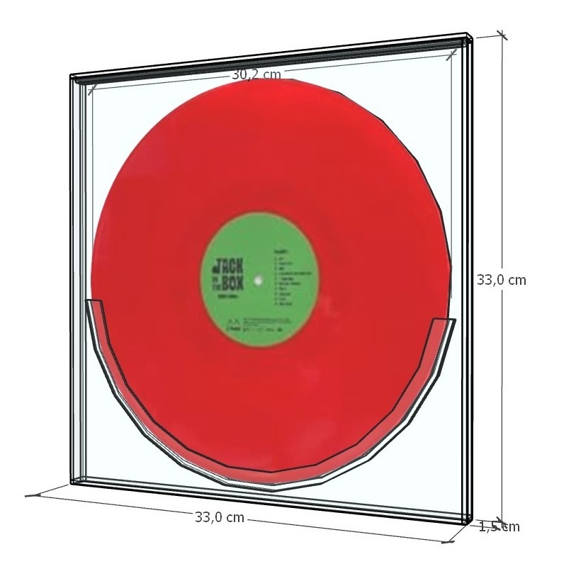 KODE V42A Piringan Hitam Vinyl  Rak Piringan Hitam Vinyl  Box Akrilik Piringan Hitam Vinyl