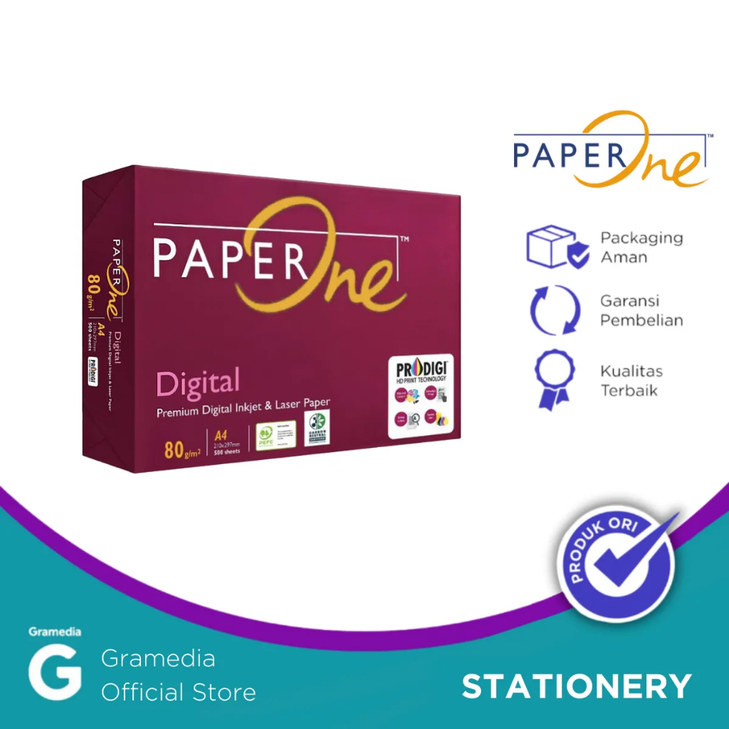 

Gramedia Tunjungan : Kertas HVS Paperone Digital A4 80 Gram / Kertas HVS A4 80 Gram