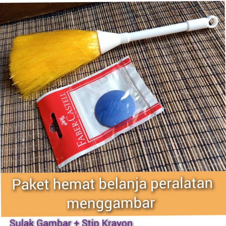 

KODE E98I Sulak Gambar Pembersih Remah Krayon Kuas Krayon Penghapus Krayon Peralatan Menggambar Handini Art