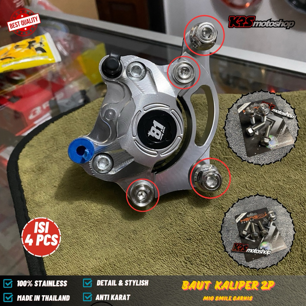 BAUT KALIPER DUDUKAN 2P BREMBO ACCOSATTO KTC MIO SPORTY MIO LAMA BOTTOM MIO SMILE GARNIS