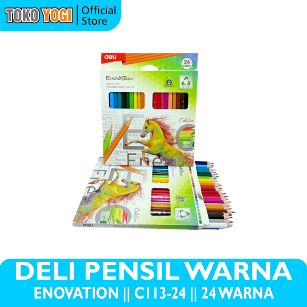 

DELI PENSIL WARNA C113-24 ENOVATION 24 WARNA 0.3mm
