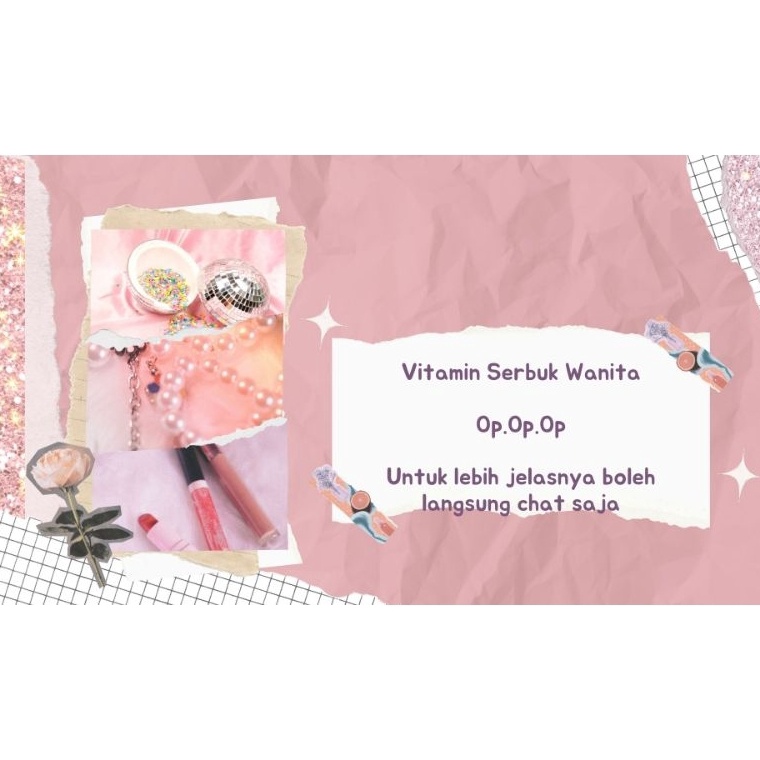 

KODE X89T Lnk Baru Vitamin Serbuk Wanita