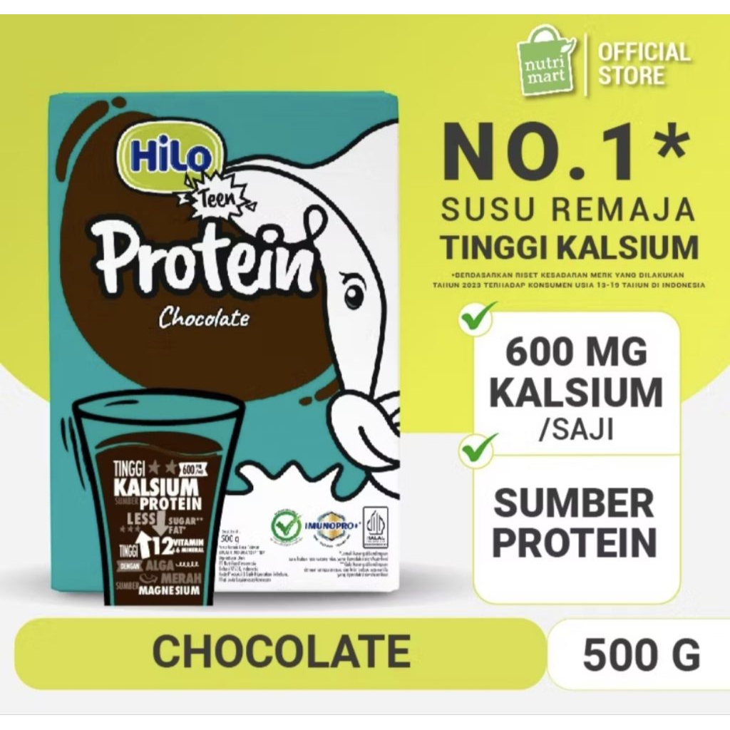 

Hilo Teen Chocolate 500 gr - Susu Tinggi Kalsium