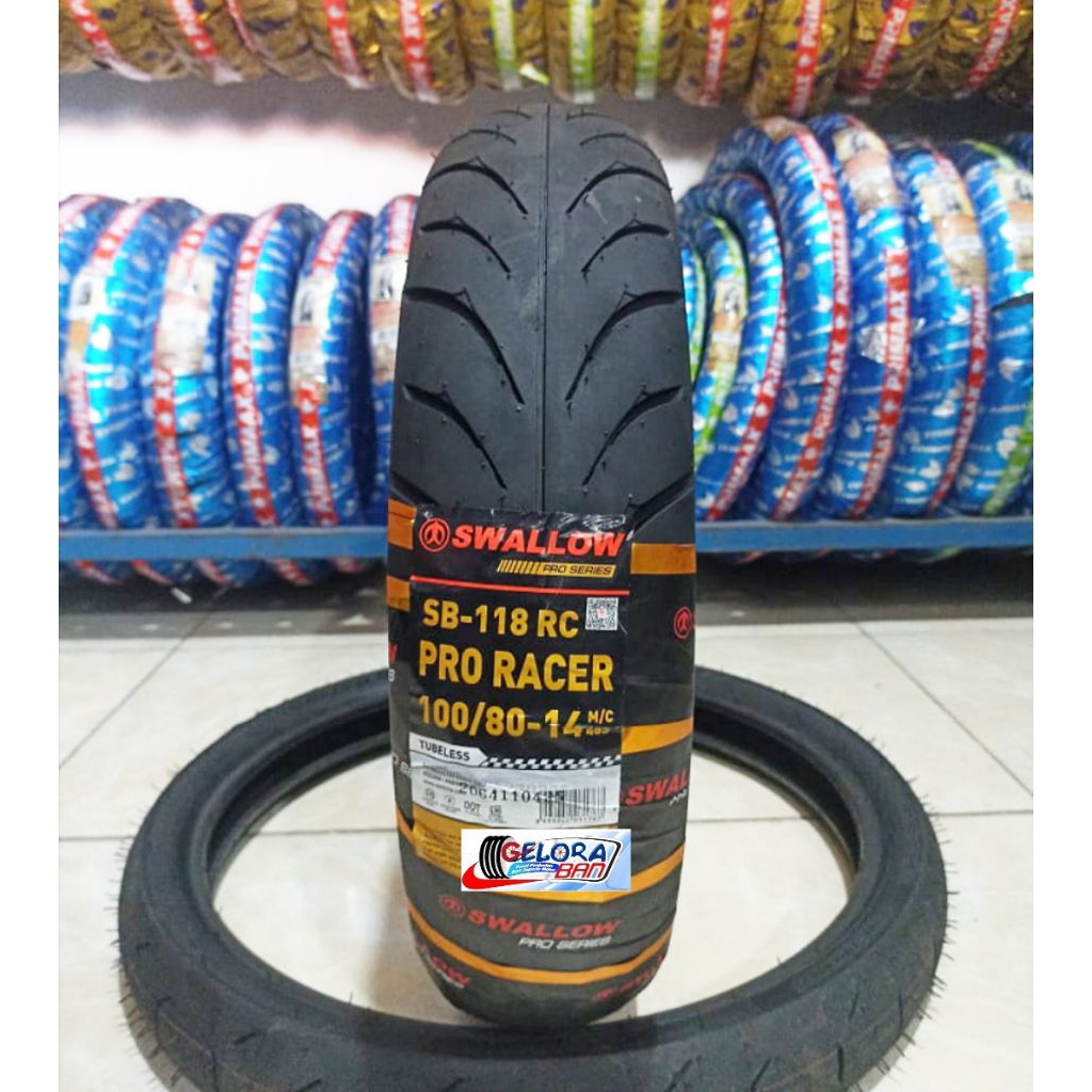 Ban Matic Swallow Sb118 Pro Racer 100/80-14 Tubeless ban swallow 100/80-14 ban metic 100/80-14 ban t