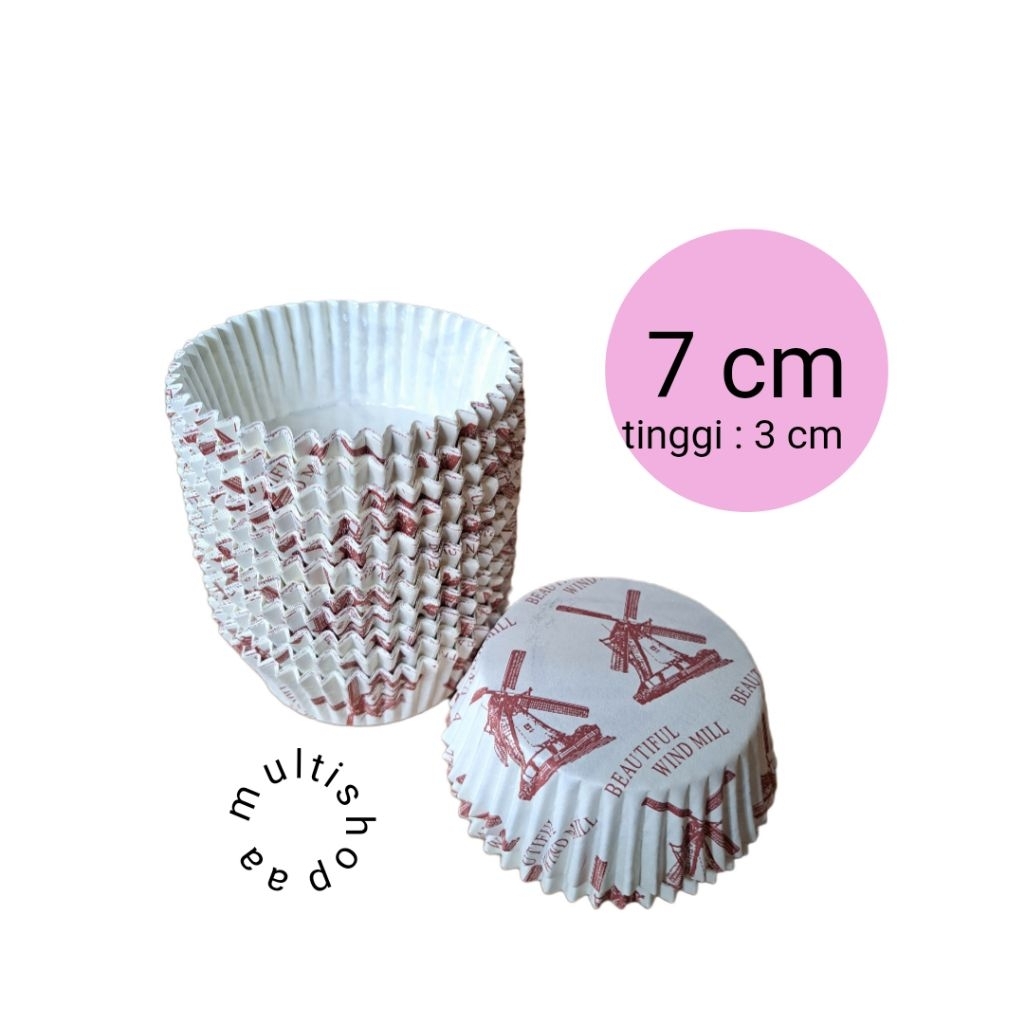 Cup Roti Laminasi Bulat 7 cm Isi 200 pcs KINCIR NICOLE