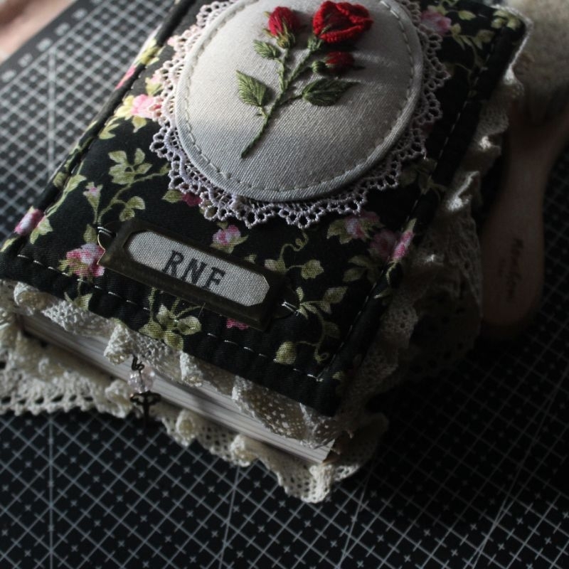 

Timeless Rose notebook A6 - diary - notebook vintage