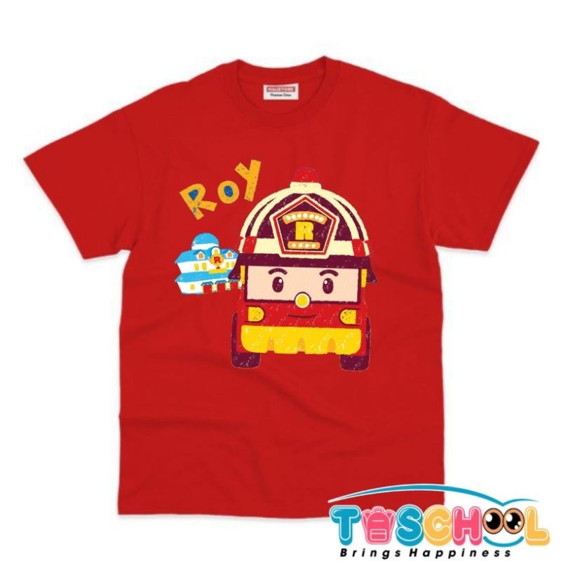 BAJU ANAK KAOS ANAK ROBOCAR POLI ROBOCAR ROY