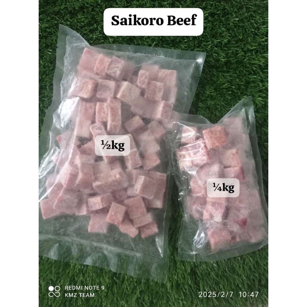 

Daging Saikoro Beef Kemasan 500gr