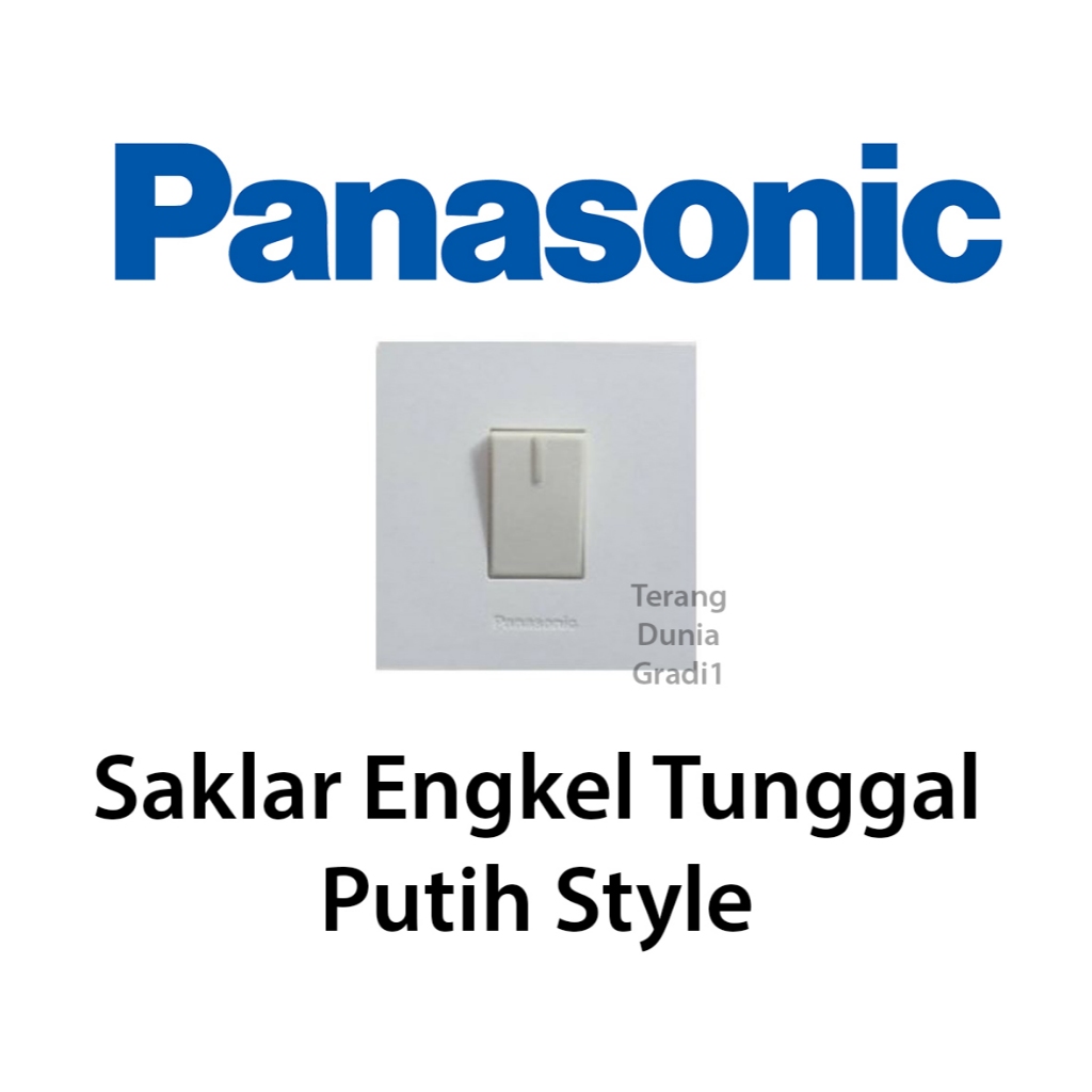 Saklar Panasonic Putih Style Panasonic Saklar Engkel Putih Style Saklar Tunggal Putih Panasonic Cetr