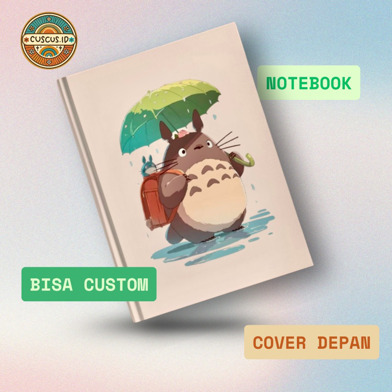 

Notebook Custom Buku Diary A5 Totoro Studio Ghibli Buku Tulis Catatan Agenda Planner Jurnal Hardcover