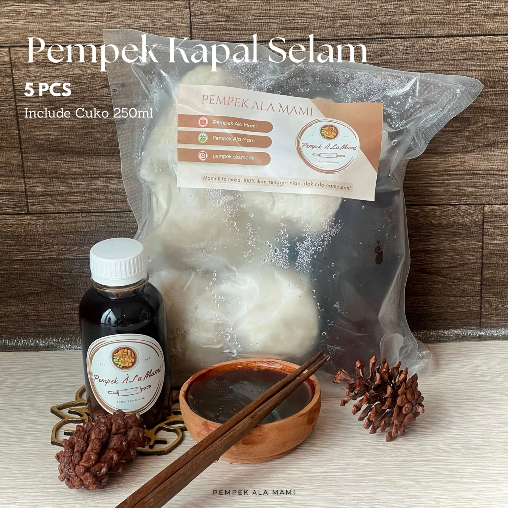 

Pempek Kapal Selam 5pcs | Pempek Ikan Tenggiri Ala Mami | Pempek Palembang Asli