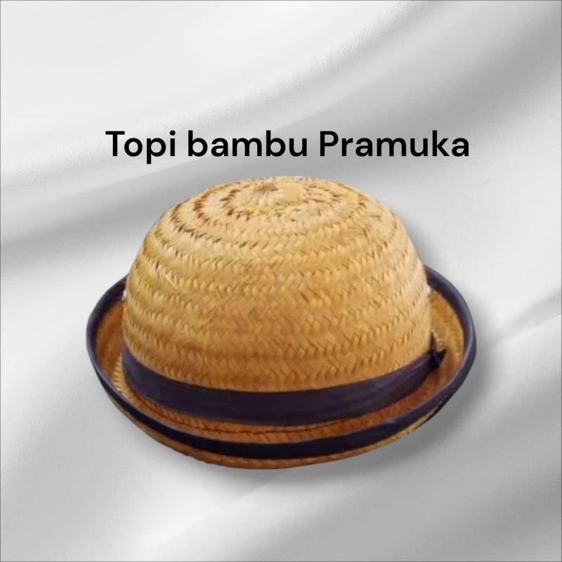 topi anyaman bambu Pramuka topi bambu Pramuka