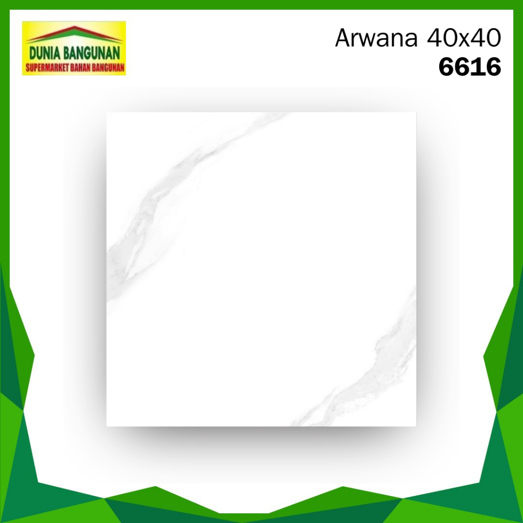Keramik 40X40 Lantai Arwana 6616 White 40X40 Kw 1 Keramik Lantai Carara / Keramik Lantai 40X40 Putih