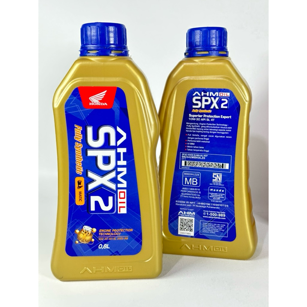 Oli Spx2 0,8L Oli Mesin Metic Spx2 Oli Mesin Motor Matic Spx2 Oli Honda spx2 Ahm Oli Spx