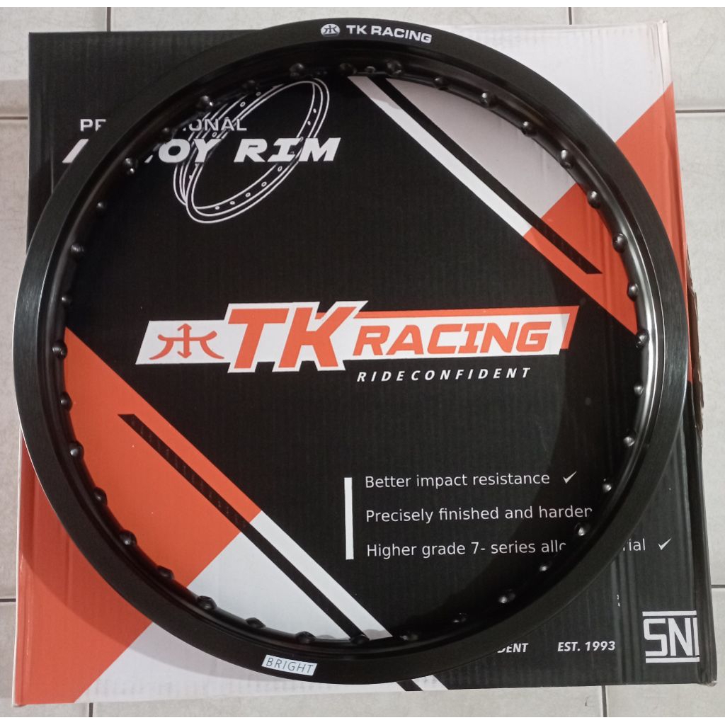 Lingkar TK 17-160 Black Veleg hitam Velg Jari jari Original Tk Racing