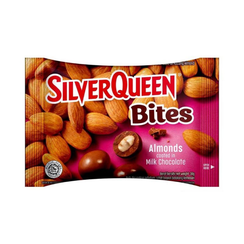

SilverQueen Bites Cokelat Susu Almond 30 gr