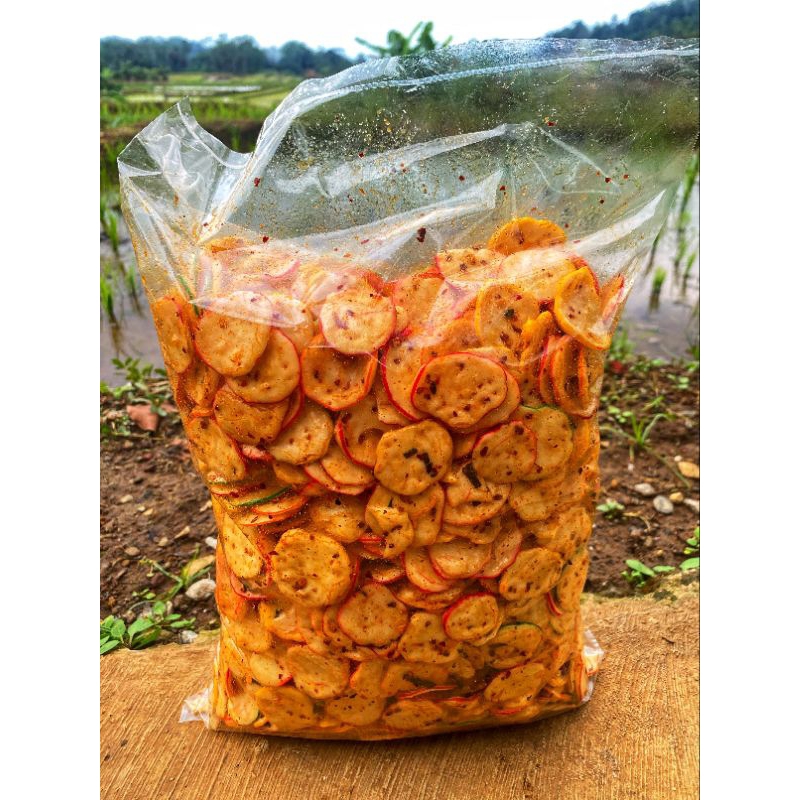 

Classica2106 Kerupuk Seblak Kering Kencur Sebring Bawang Bantat Pedas Daun Jeruk