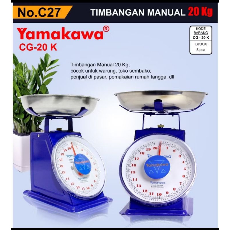 Timbangan Bush 20kg , timbangan Jarum ,   Serbaguna  20kg