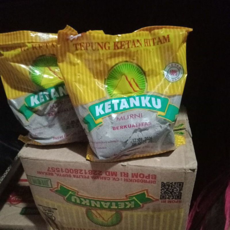 

ketanku tepung ketan hitam250g murni ketan Hitam