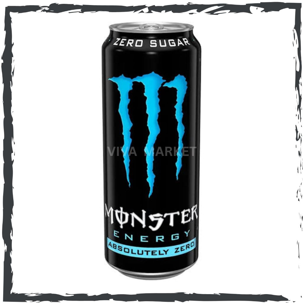 

Monster Energy Drink 500ml Absolutely Zero. Minuman Energi Bebas Gula