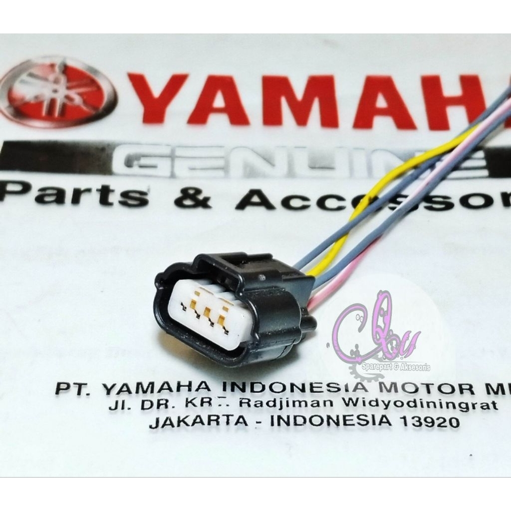 Soket Sensor langsam ISC Yamaha Mio Nmax Xeon Soul Kabel Soket ISC sensor langsam Yamaha PIN 4 origi
