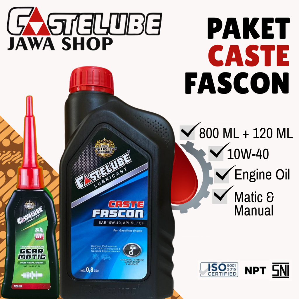 Castelube - Fascon Paket Matic 10W-40 (800ml & Gear Matic 120ml)