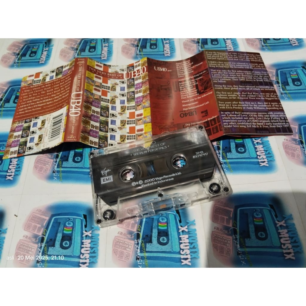 kaset pita ub 40 / ub40 very best 1980-2000
