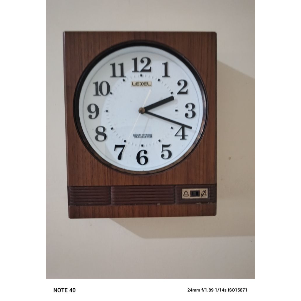 jam dinding jadul merk lexel normal dan bunyi